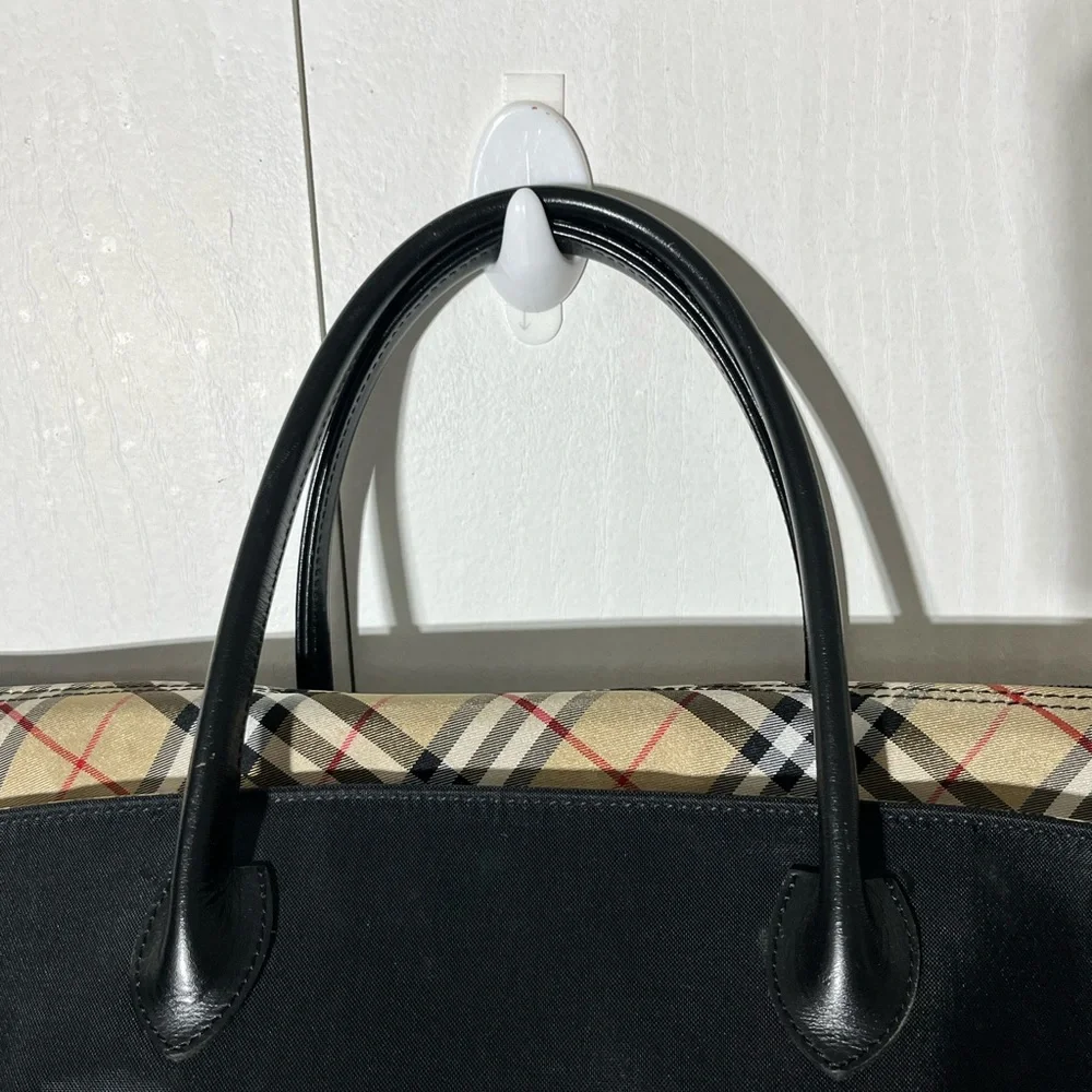 Burberry Black Nova Check Tote Bag - Picture 5 of 10